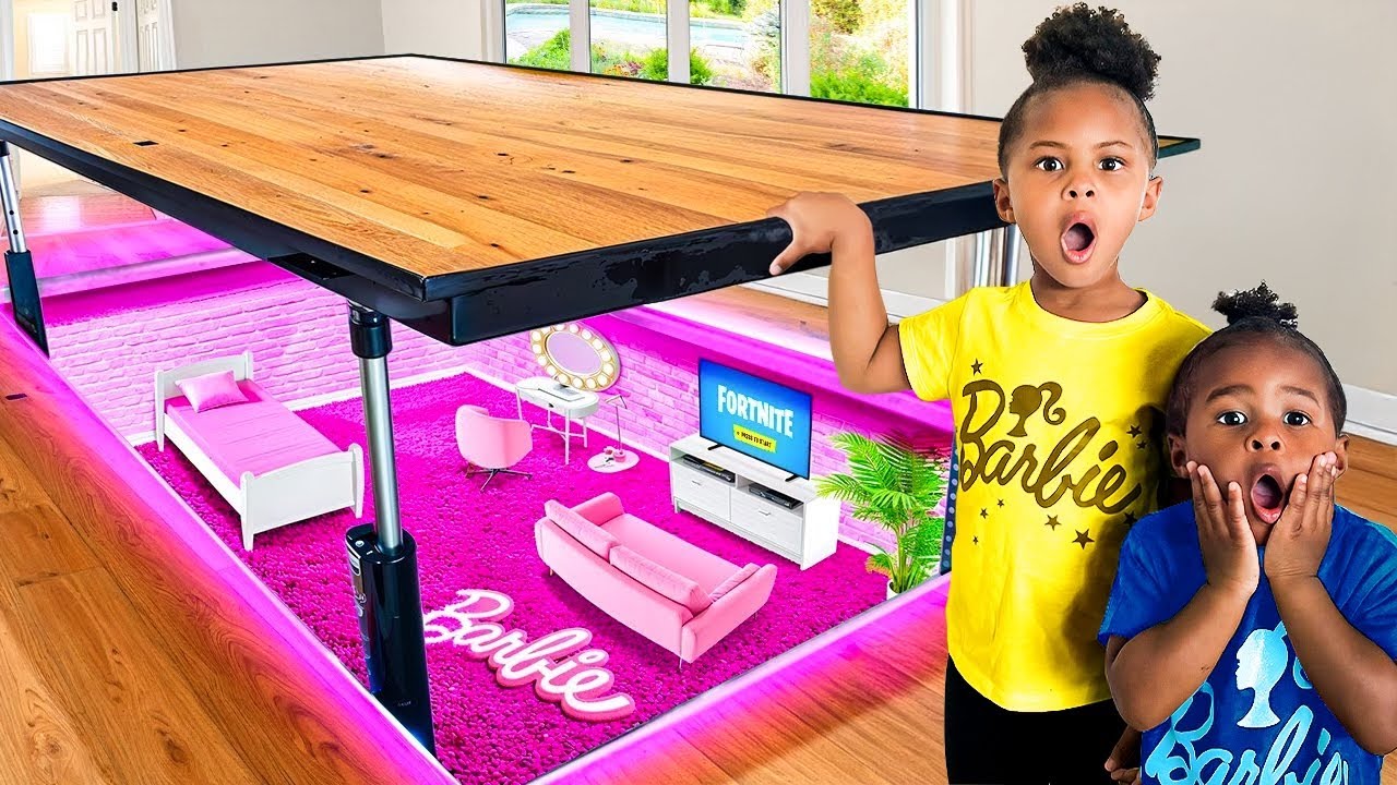 We Built a SECRET Barbie Room (Full Video)